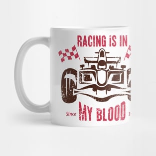 Racing is in my Blood Mug